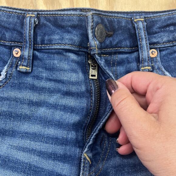 American Eagle Jeans Mens 30x32 Blue Original Boot Cut Blue Stretch Cowboy Denim - Picture 7 of 13